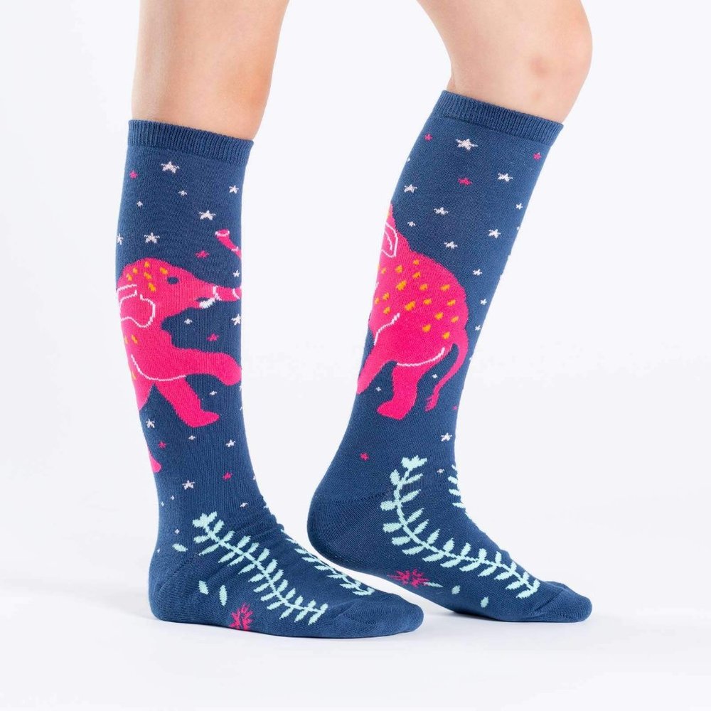 2 For $20 SOCK IT TO ME Elephant Junior Knee Socks